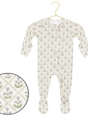 Lou Lou & Company Etta Zipper Footie in Size 0-3 Months